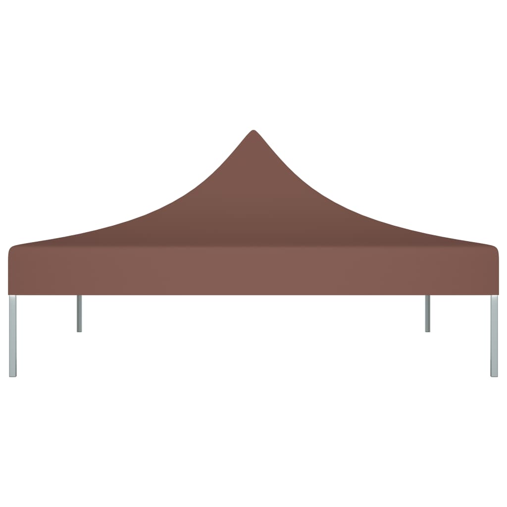 Partyzelt-Dach 3x3 m Braun 270 g/m²