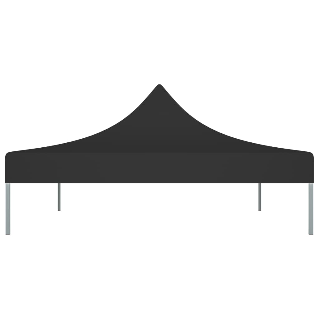 Partyzelt-Dach 4x3 m Schwarz 270 g/m² - Pazzar.ch
