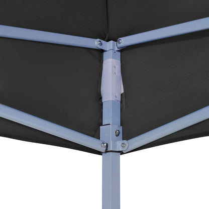 Partyzelt-Dach 4x3 m Schwarz 270 g/m² - Pazzar.ch