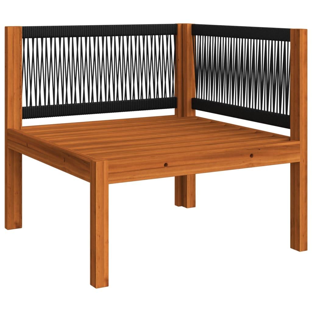 5-tlg. Garten-Lounge-Set mit Kissen Cremeweiß Massivholz Akazie - Pazzar.ch
