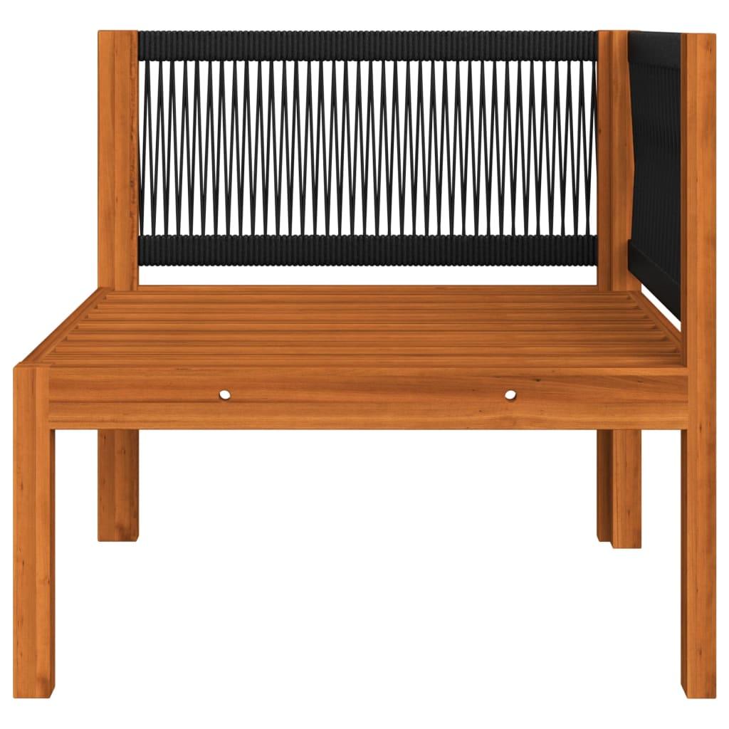5-tlg. Garten-Lounge-Set mit Kissen Cremeweiß Massivholz Akazie - Pazzar.ch