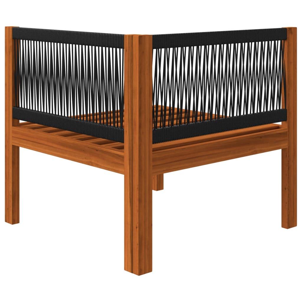 5-tlg. Garten-Lounge-Set mit Kissen Cremeweiß Massivholz Akazie - Pazzar.ch