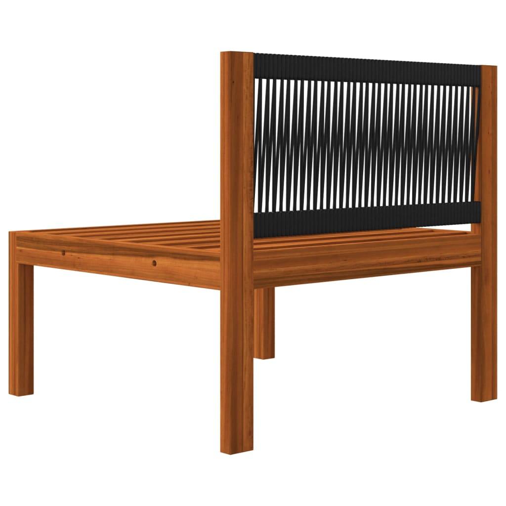 4-tlg. Garten-Lounge-Set mit Kissen Cremeweiß Massivholz Akazie - Pazzar.ch