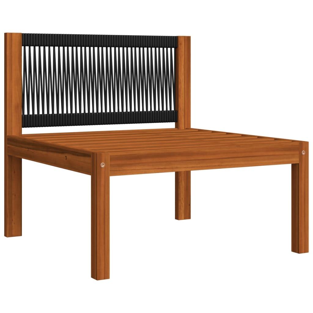 8-tlg. Garten-Lounge-Set mit Kissen Cremeweiß Massivholz Akazie - Pazzar.ch