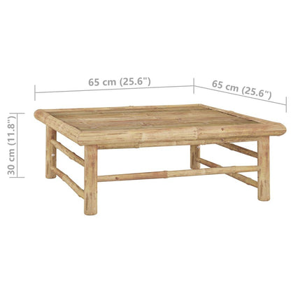 5-tlg. Garten-Lounge-Set mit Dunkelgrauen Kissen Bambus - Pazzar.ch