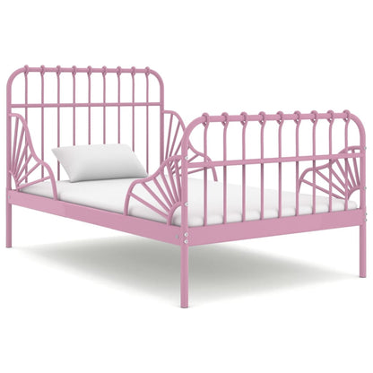 Ausziehbett Rosa Metall 80x130/200 cm - Pazzar.ch