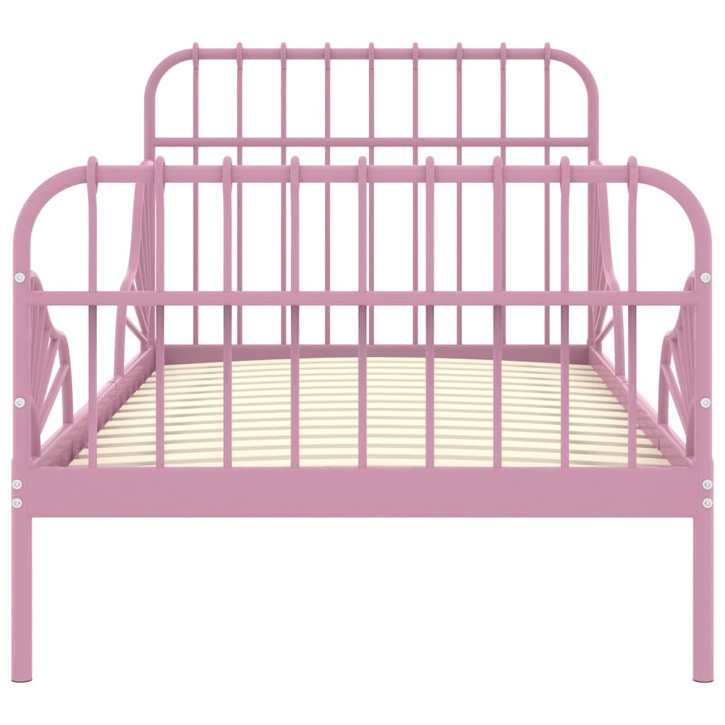 Ausziehbett Rosa Metall 80x130/200 cm - Pazzar.ch