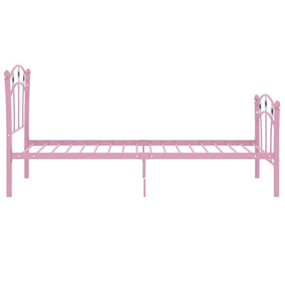 Einzelbett mit Fußball-Design Rosa Metall 90x200 cm - Pazzar.ch