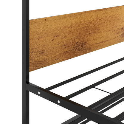 Ausziehbett Schwarz Metall 90x200 cm - Pazzar.ch