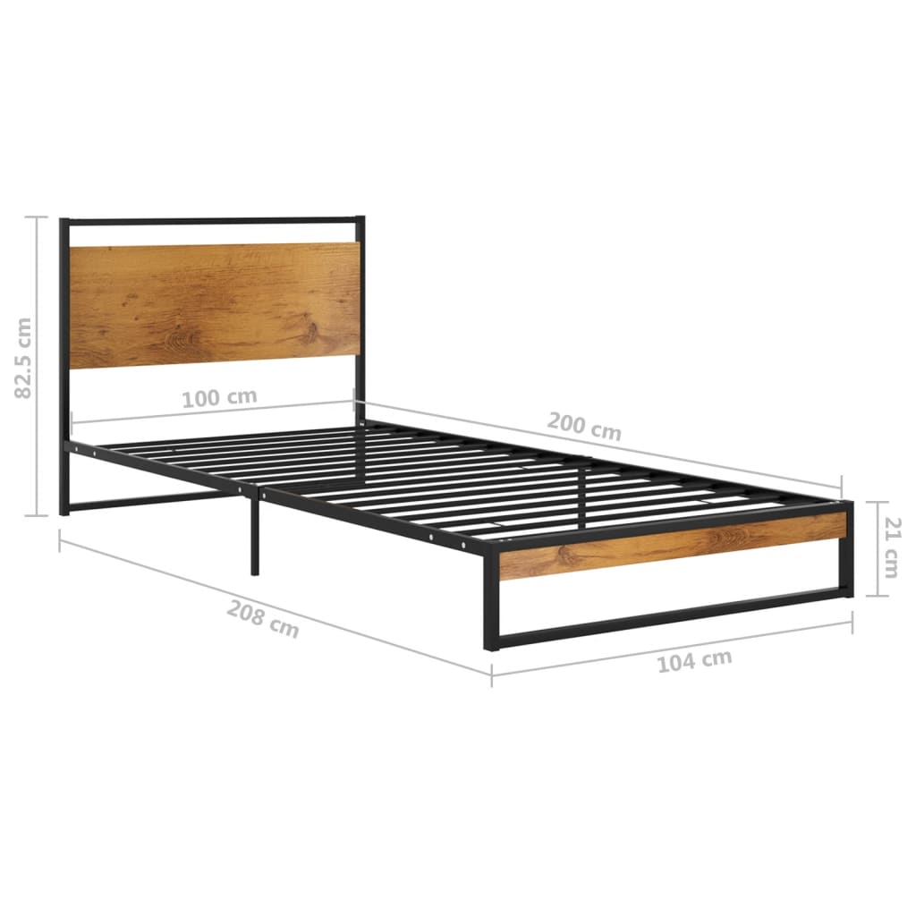 Bettgestell Metall 100x200 cm - Pazzar.ch