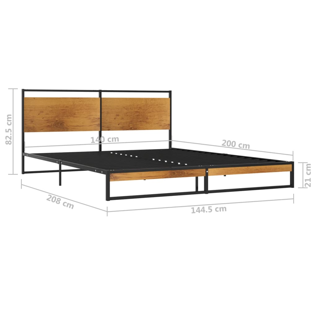 Bettgestell Metall 140x200 cm - Pazzar.ch