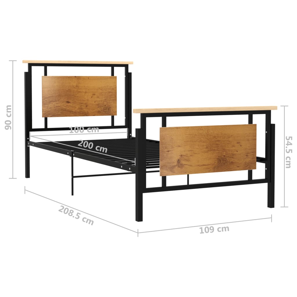 Bettgestell Metall 100x200 cm - Pazzar.ch