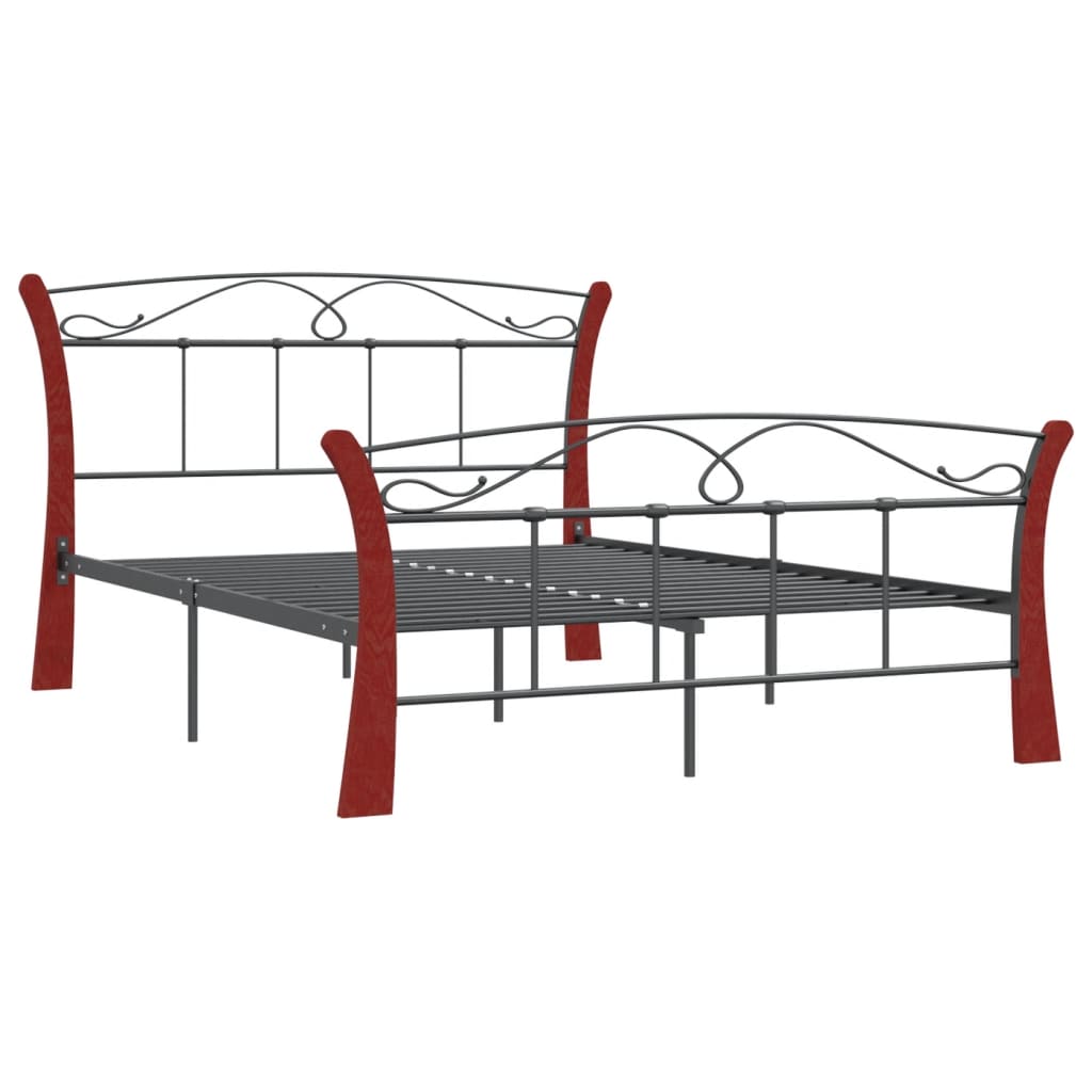 Bettgestell Schwarz Metall 120x200 cm - Pazzar.ch