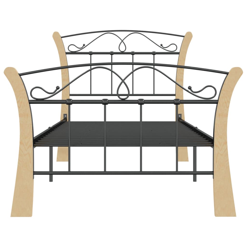 Bettgestell Schwarz Metall 90x200 cm - Pazzar.ch