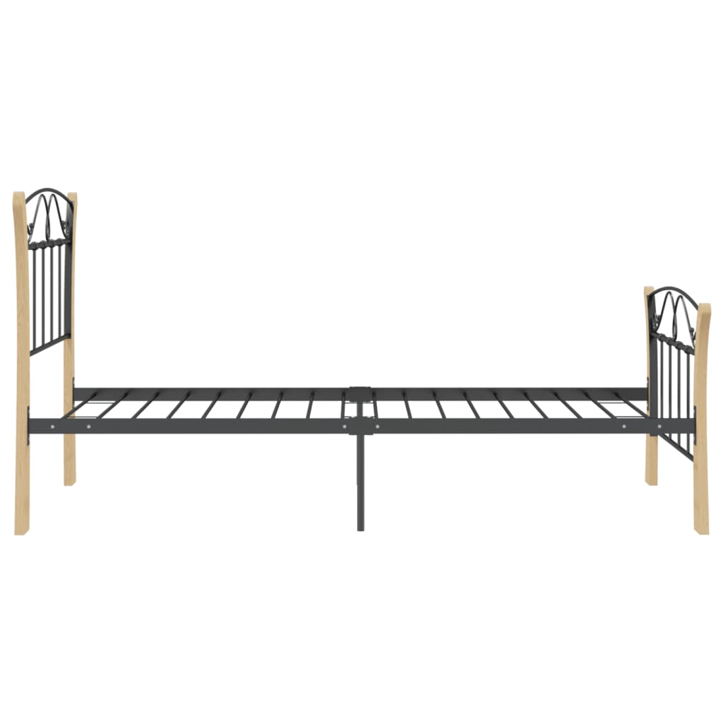 Bettgestell Schwarz Metall 90x200 cm - Pazzar.ch
