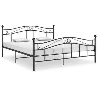 Bett Schwarz Metall 140x200 cm - Pazzar.ch
