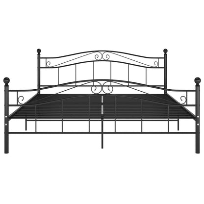 Bett Schwarz Metall 140x200 cm - Pazzar.ch