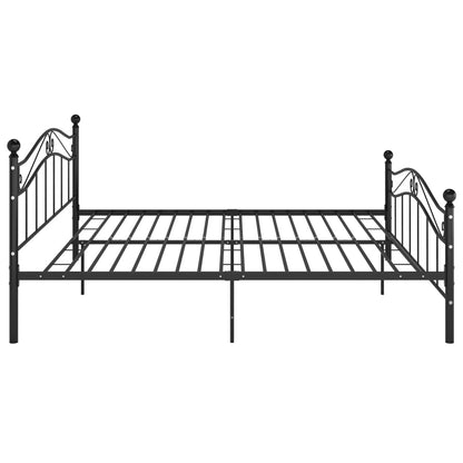 Bett Schwarz Metall 140x200 cm - Pazzar.ch
