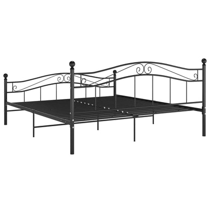 Bett Schwarz Metall 140x200 cm - Pazzar.ch