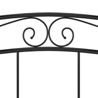 Bett Schwarz Metall 140x200 cm - Pazzar.ch