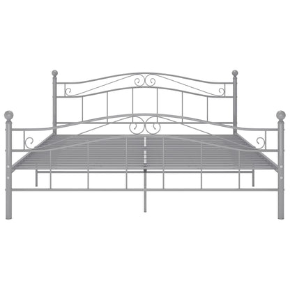 Bett Grau Metall 140x200 cm - Pazzar.ch