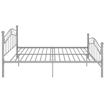 Bett Grau Metall 140x200 cm - Pazzar.ch