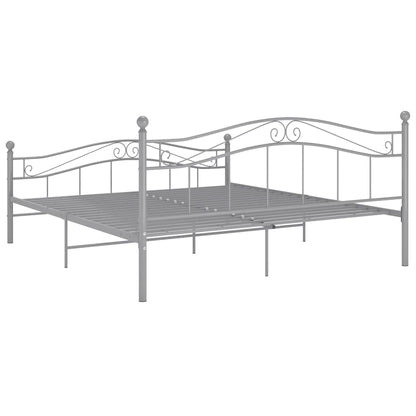 Bett Grau Metall 140x200 cm - Pazzar.ch