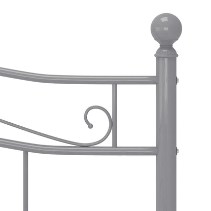 Bett Grau Metall 140x200 cm - Pazzar.ch