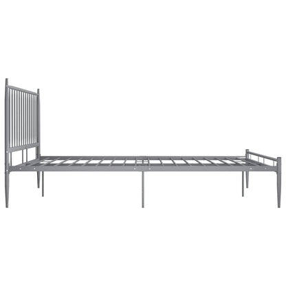 Bett Grau Metall 200x200 cm - Pazzar.ch