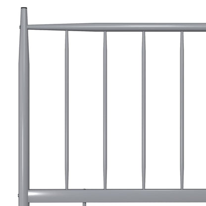 Bett Grau Metall 200x200 cm - Pazzar.ch
