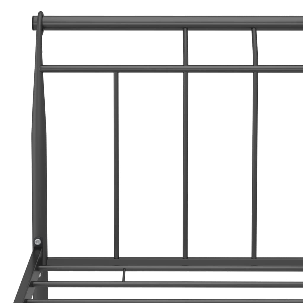 Bettgestell Schwarz Metall 120x200 cm