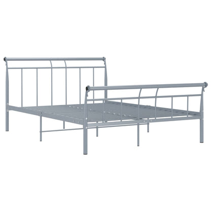 Bettgestell Grau Metall 140x200 cm - Pazzar.ch