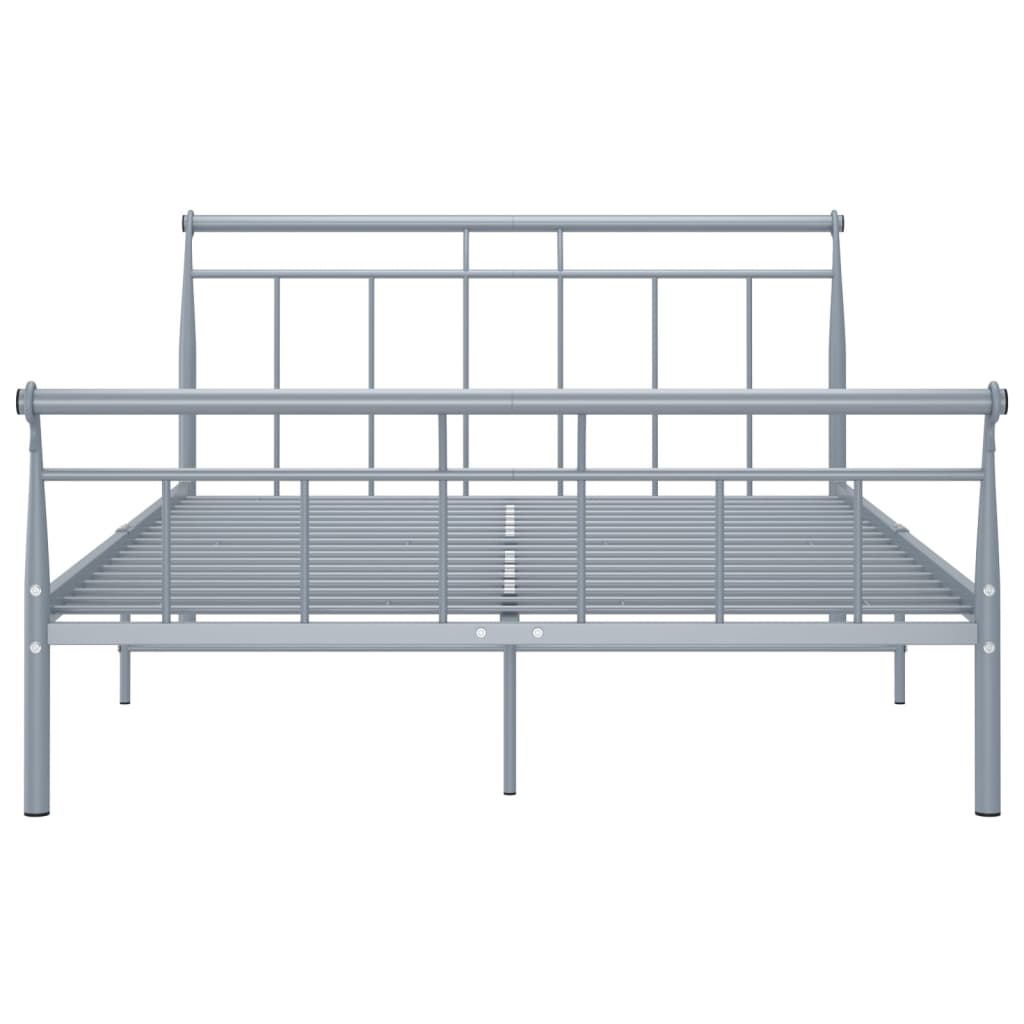 Bettgestell Grau Metall 140x200 cm - Pazzar.ch