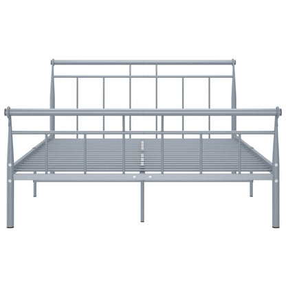 Bettgestell Grau Metall 140x200 cm - Pazzar.ch