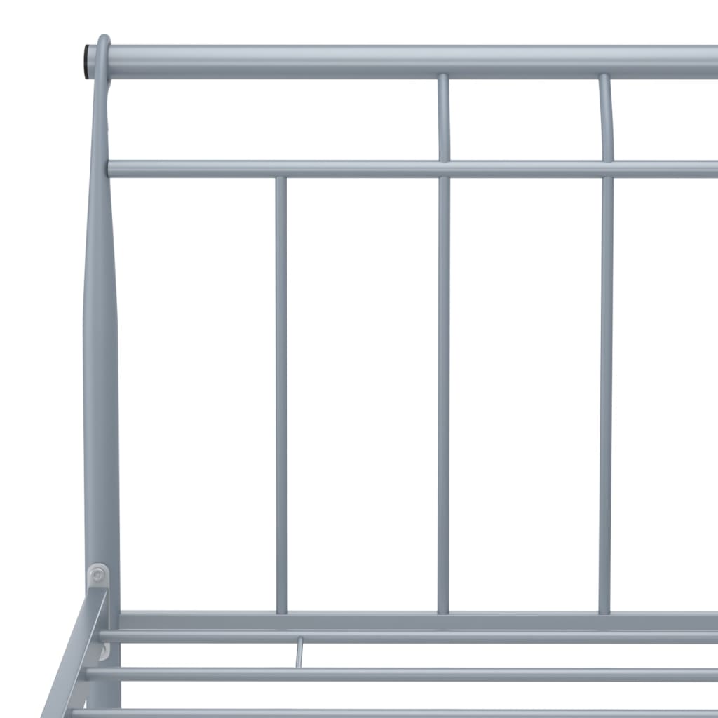 Bettgestell Grau Metall 140x200 cm - Pazzar.ch