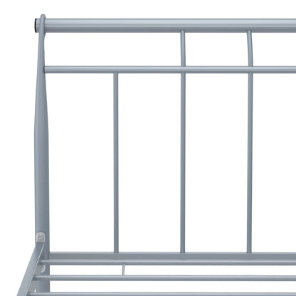 Bettgestell Grau Metall 140x200 cm - Pazzar.ch