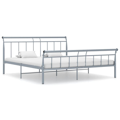 Bettgestell Grau Metall 180x200 cm - Pazzar.ch