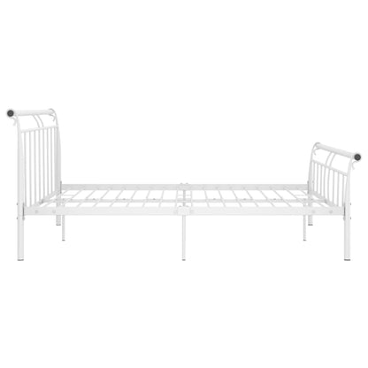 Bettgestell Weiß Metall 200x200 cm - Pazzar.ch