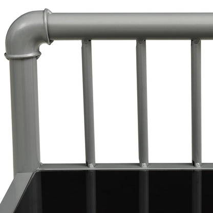 Nachttische 2 Stk. Grau und Schwarz Metall und Glas - Pazzar.ch