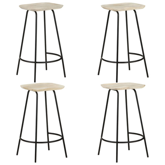 Barhocker 4 Stk. Mango Massivholz - Pazzar.ch