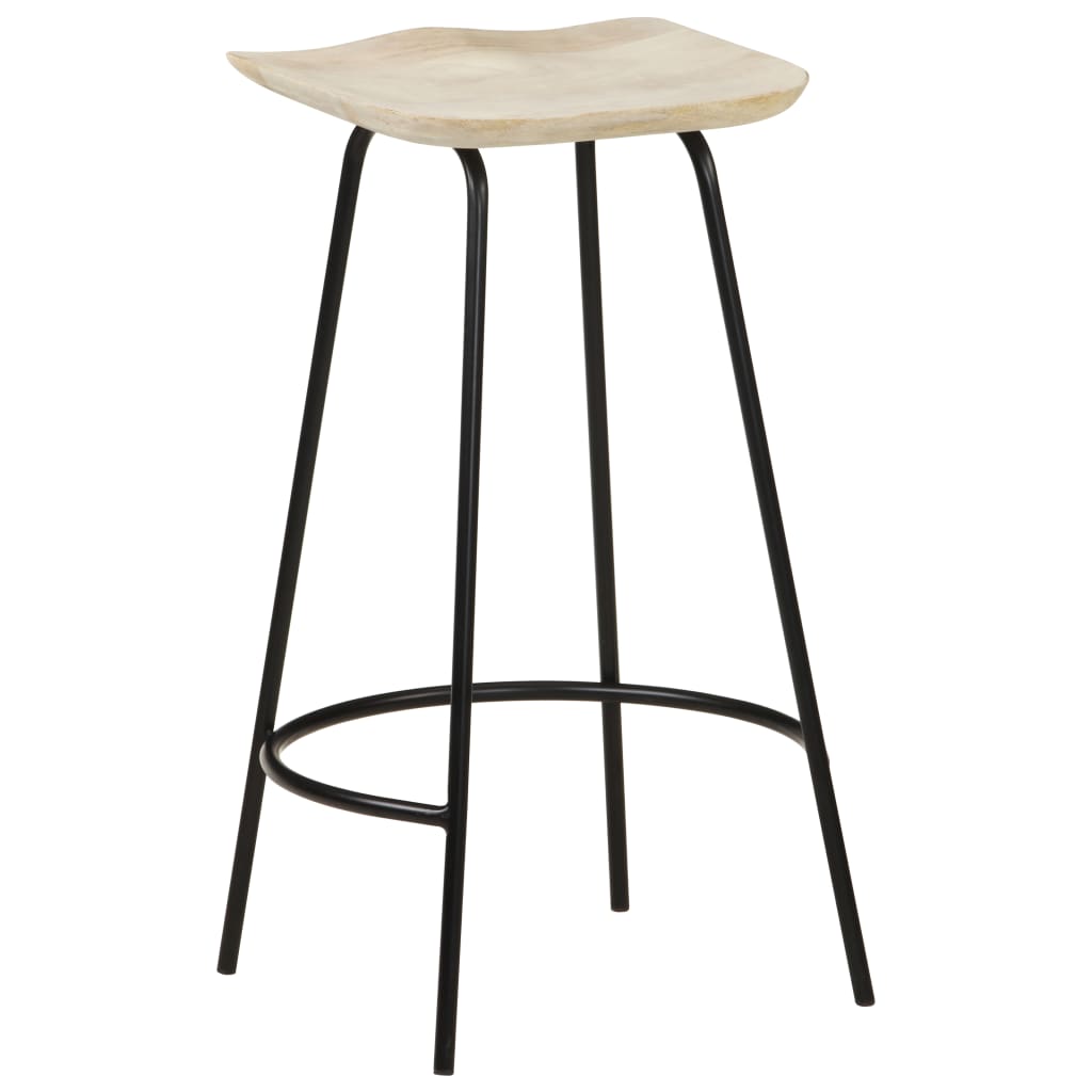 Barhocker 4 Stk. Mango Massivholz - Pazzar.ch
