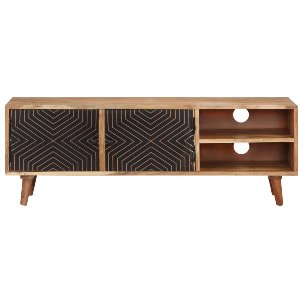TV-Schrank 115x30x39 cm Massivholz Akazie - Pazzar.ch