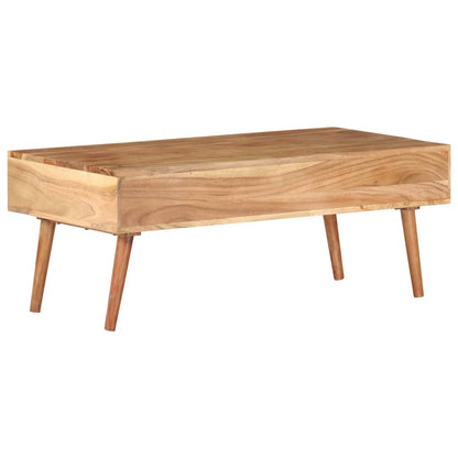 Couchtisch 100x50x39 cm Massivholz Akazie - Pazzar.ch