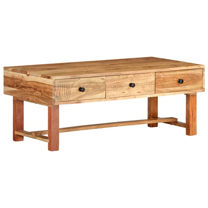 Couchtisch 100x50x40 cm Massivholz Akazie - Pazzar.ch