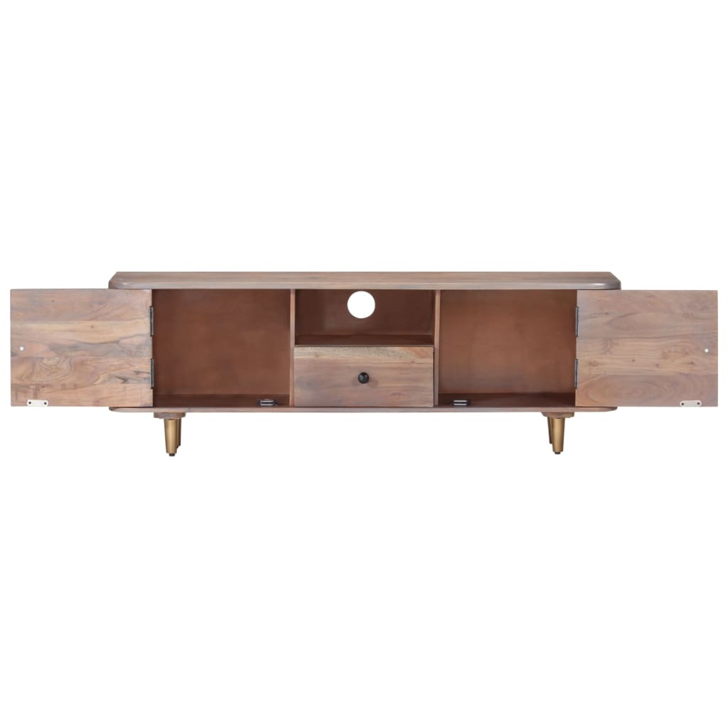 TV-Schrank 118x30x40 cm Massivholz Akazie - Pazzar.ch