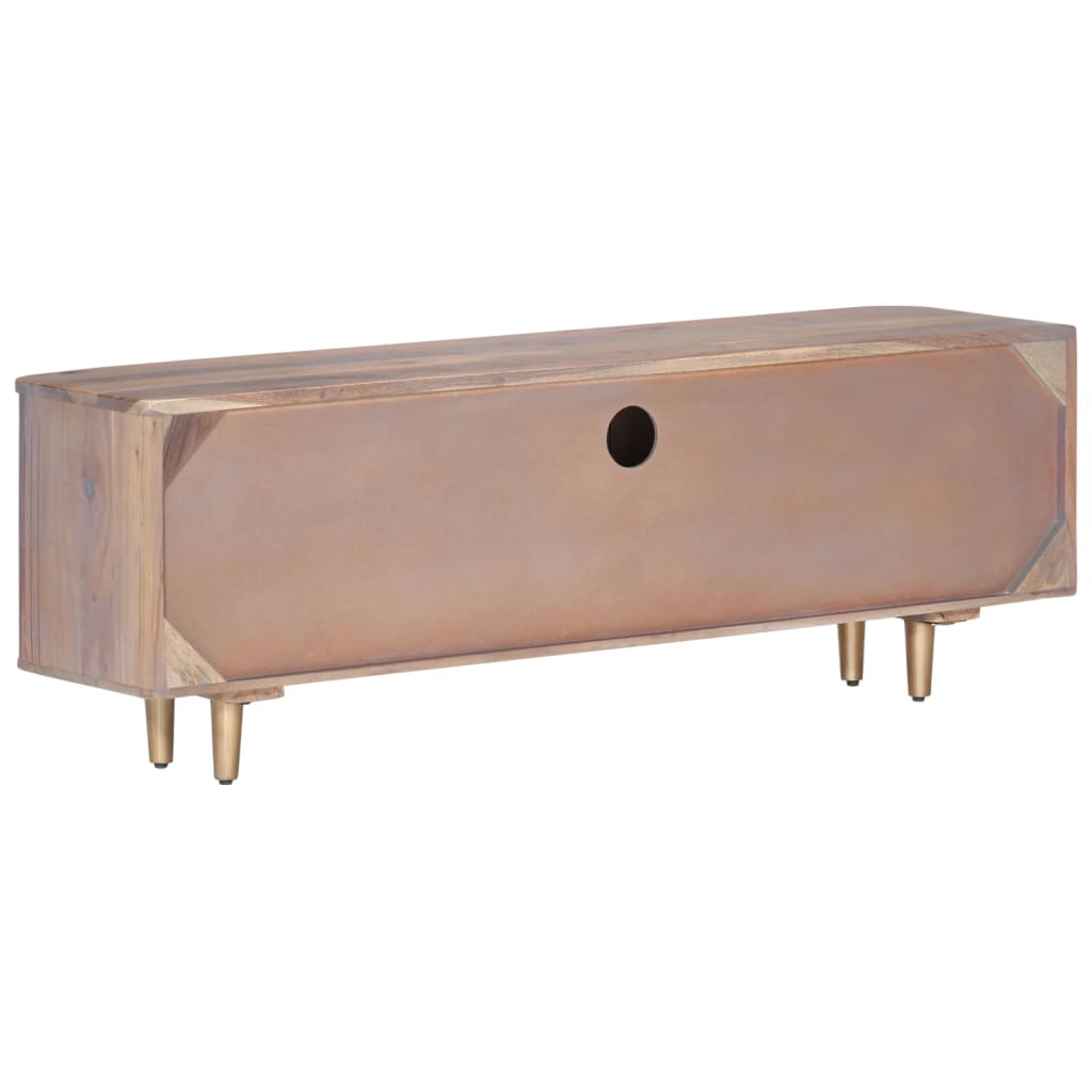 TV-Schrank 118x30x40 cm Massivholz Akazie - Pazzar.ch