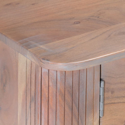 TV-Schrank 118x30x40 cm Massivholz Akazie - Pazzar.ch