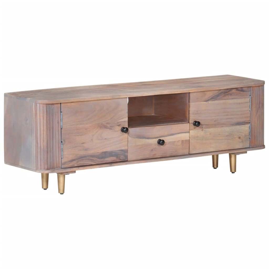 TV-Schrank 118x30x40 cm Massivholz Akazie - Pazzar.ch