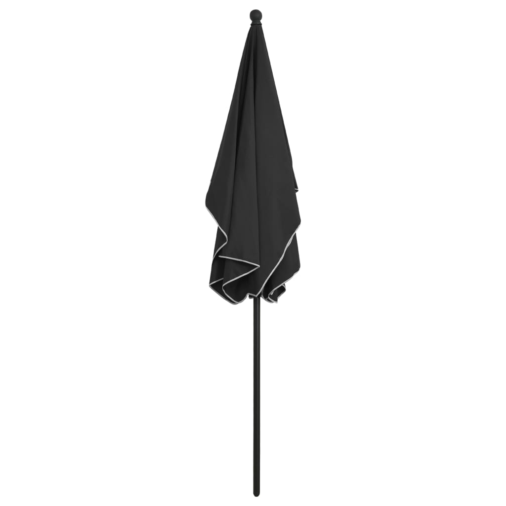 Sonnenschirm mit Mast 210x140 cm Anthrazit - Pazzar.ch
