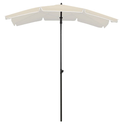 Sonnenschirm mit Mast 200x130 cm Sandfarben - Pazzar.ch